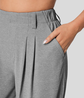 UrbanEase™ Waffle Wide - Leg Pants - White Horse Active