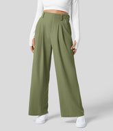 UrbanEase™ Waffle Wide - Leg Pants - White Horse Active